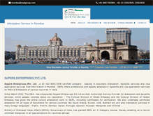 Tablet Screenshot of certificateattestationmumbai.com